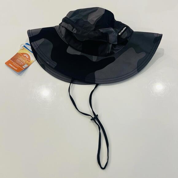 Columbia Other - Columbia Bora Bora Printed Black Mod Camo Booney Bucket Hat Beach Cap S/M